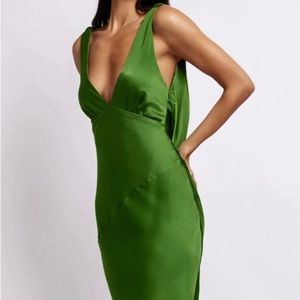 Beautiful green long evening dress
